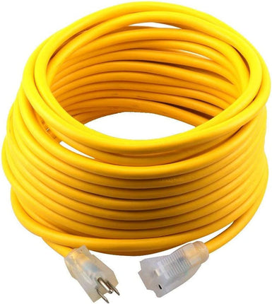 14/3 Extension Cord Outdoor Extension Cord (50 Ft) Heavy Duty Extension Cord(Yellow)