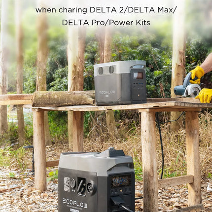 Smart Dual Fuel Generator,Gas/Lpg Inverter Generator,Integrates with Delta Pro/Delta Max/Delta 2,1800W AC Output,For Outdoor Camping,Home Backup,Emergency,Rv,Off-Grid