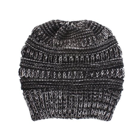 Mixed Color Knitted Wool Hat