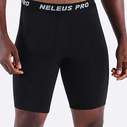 Men'S 3 Pack Running Compression Shorts with Pockets