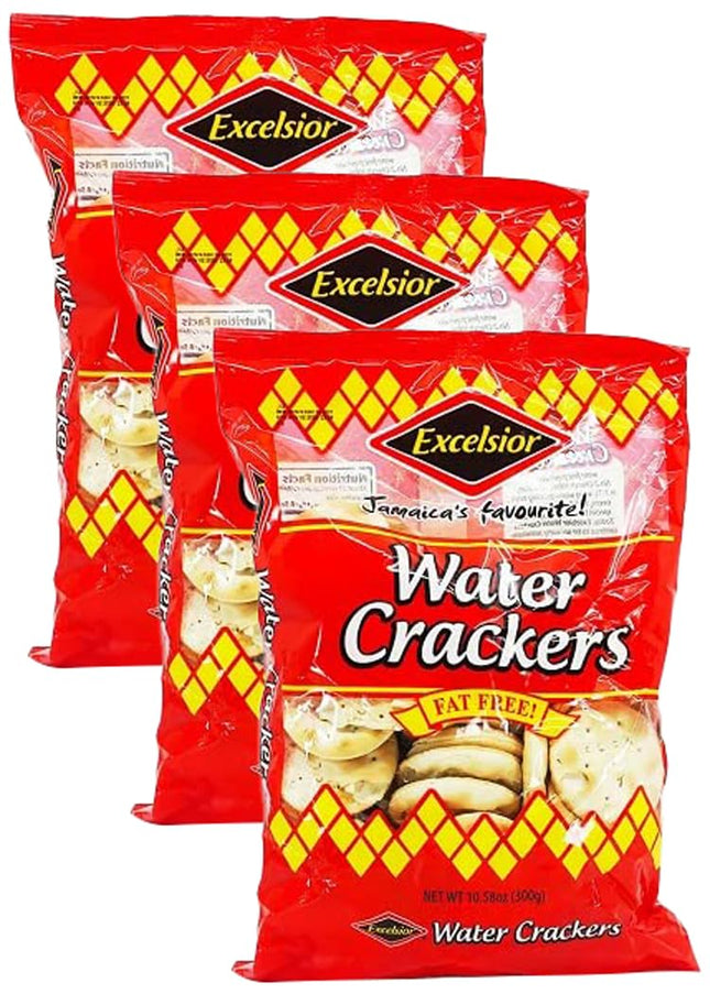 Excelsior Jamaica's Favorite Water Crackers, Cinnamon, Fat Free ,11.85 oz, Packaging may vary