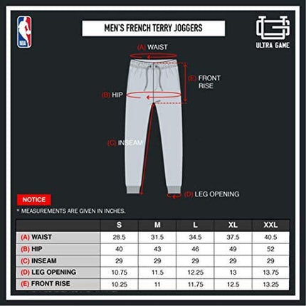 NBA Official Men'S Super Soft Game Day Jogger Sweatpants