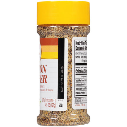 Lemon Pepper Blend, 4.5 Oz Mixed Spices & Seasonings