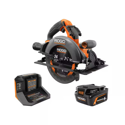 18V Brushless Cordless 7-1/4 In. Circular Saw Kit with 4.0 Ah MAX Output Battery and Charger