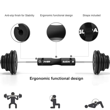 Barbell Squat Pad - Neck & Shoulder Protective Pad - Great for Squats, Lunges, Hip Thrusts, Weight Lifting & More - Fit Standard and Olympic Bars Perfectly