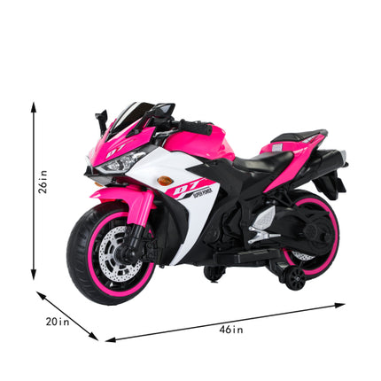 Electric Motorcycle  12V Kids Toys MotorcycleKids Electric Carelectric Ride On Toys For 3 4 5 6 Years Boys Girls With Training Wheelsmanual ThrottleDrive By Hand  Ighting Wheels