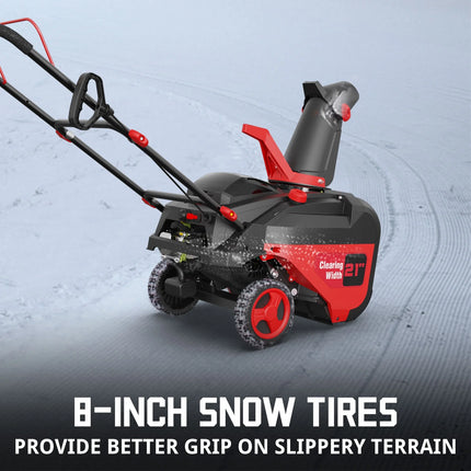 21-Inch 212Cc Single Stage Gas Snow Blower with 4-Stroke Engine