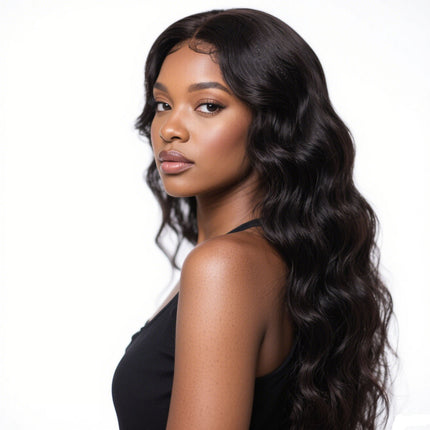 4x6 Lace Closure Wig Human Hair Natural Color Body Wave