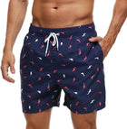 Mens Swim Trunks with Mesh Lining Quick Dry Beach Shorts Swimming Bathing Suits