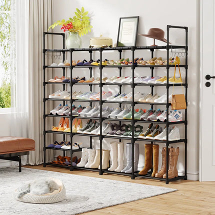 58 Pairs Large Shoe Rack Shoe Shelf Boots Shoe Organizer