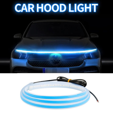 180cm 12V Car Waterproof Front Hood LED Daytime Running Decorative Flexible Light Strip For Car, Truck, SUV