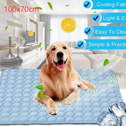 Pet Dog Cat Ice Silk Cold Nest Pad For Cooling In Summer