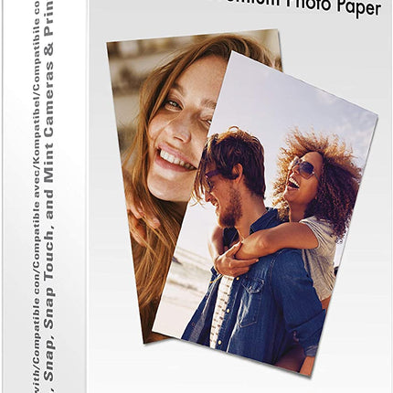 2"X3" Premium Instant Photo Paper (50 Pack) Compatible with Polaroid Snap, Snap Touch, Zip and Mint Cameras and Printers