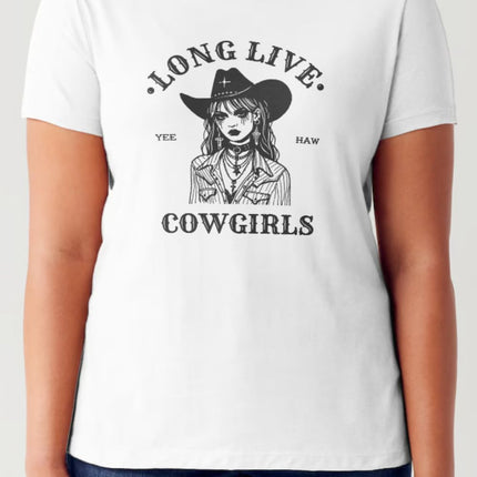 Simply Love Full Size LONG LIVE COWGIRLS Short Sleeve Tubular T-Shirt