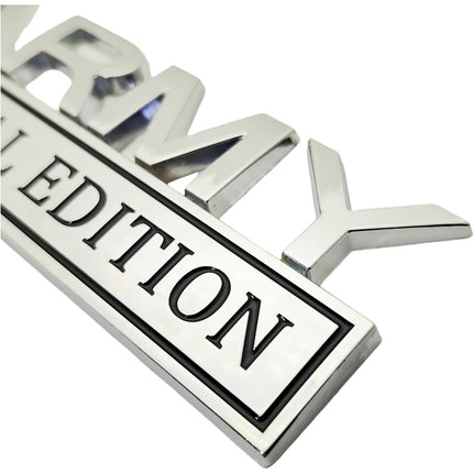 2pack Army Special Edition Emblems, Army Car Emblem 3D Badge Decal Car Truck SUV,Refrigerator Sticker,Window Display Stickers