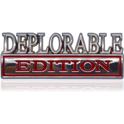 2pcs Deplorable Edition Emblems, Emblem 3D Badge Decal Car Truck SUV,Refrigerator Sticker,Window Display Stickers,Bicycles, Laptops, Fridges