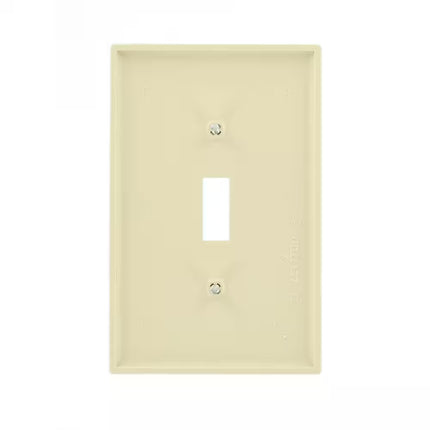 1-Gang Ivory Toggle Nylon Midway/Midsize Wall Plate (1-Pack) 00PJ1-00I