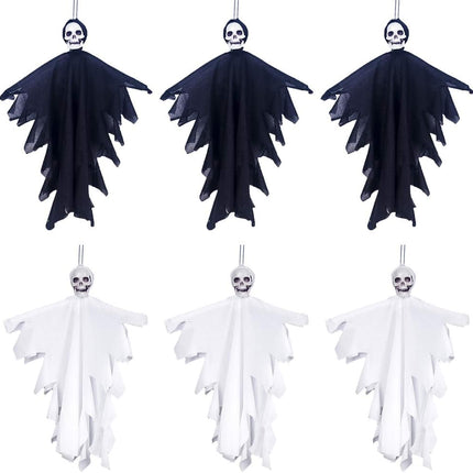 6 Pack Hanging Ghosts Halloween Party Decoration, Flying Ghost for Front Yard Patio Lawn Garden Party Décor and Holiday Decorations