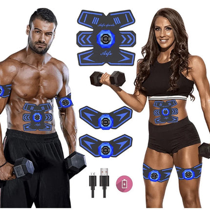 Abs Stimulator Ab Stimulator Rechargeable Ultimate Abs Stimulator for Men Women Abdominal Work Out Abs Power Fitness Abs Muscle Training Workout Equipment Portable