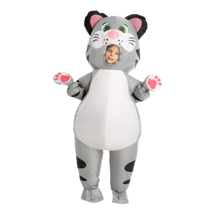 Cat Full Body Inflatable Animal Costume for Child, Unisex Inflatable Costume, Kitty for Halloween Halloween, Kitten Role Play, S