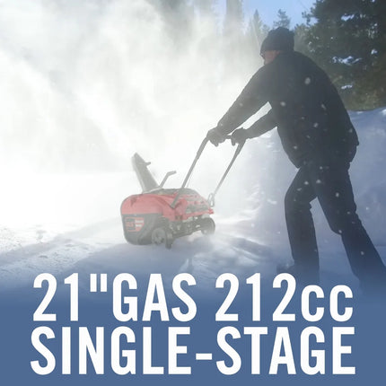 21 Inch Single Stage Gas Snow Blower PSSW21