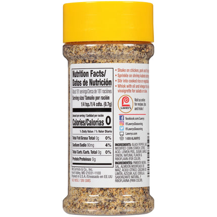 Lemon Pepper Blend, 4.5 Oz Mixed Spices & Seasonings