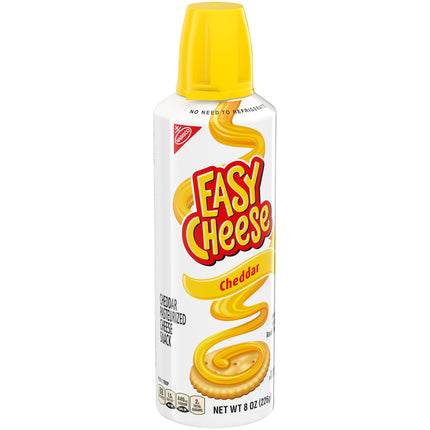 Easy Cheese Cheddar Cheese Snack, 8 Oz