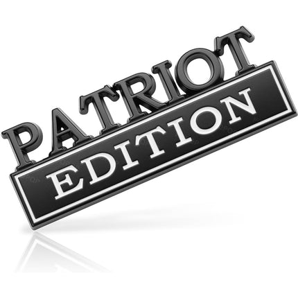 2pcs Patriot Edition Emblems, Emblem 3D Badge Decal Car Truck SUV,Refrigerator Sticker,Window Display Stickers,Bicycles, Laptops, Fridges