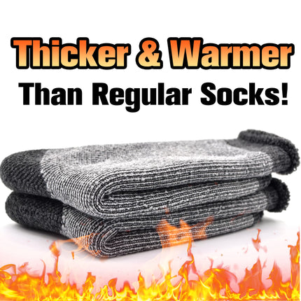 Men'S Insulated Heated Hot Warm Thermal Socks,Large,Dark Grey