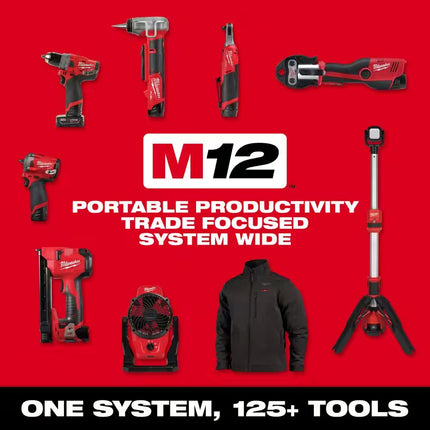 M12 12V Lithium-Ion Cordless Drill Driver/Impact Driver Combo Kit (2-Tool) with SHOCKWAVE Driver Bit Set (45-Piece)