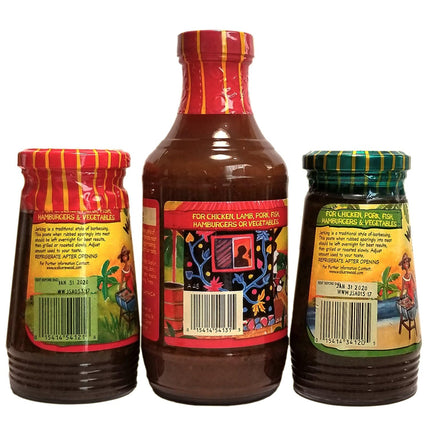 Walkerswood Jamaican Jerk Seasonings Mixed Pack - Hot & Spicy, Mild and Jerk Marinade