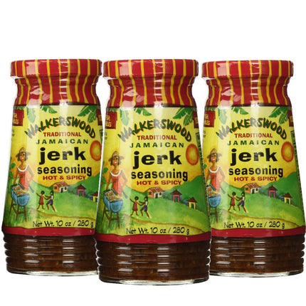 Walkerswood Hot & Spicy Traditional Jamaican Jerk Seasoning – (3 Pack)