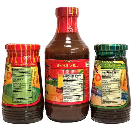 Walkerswood Jamaican Jerk Seasonings Mixed Pack - Hot & Spicy, Mild and Jerk Marinade