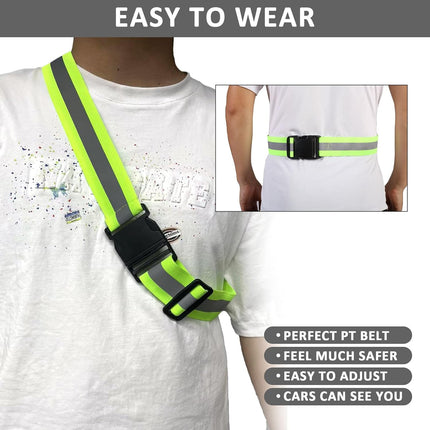 Reflective Vest - Running Vest Reflector, Reflective Running Vest with Safety Straps, High Visibility Reflector