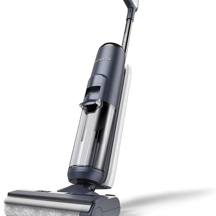 Floor ONE S5 Smart Cordless Wet Dry Vacuum Cleaner and Mop for Hard Floors, Digital Display, Long Run Time, Great for Sticky Messes and Pet Hair, Space-Saving Design, Blue