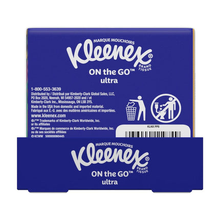 On-The-Go Facial Tissues, 8 On-The-Go Packs, 10 Tissues per Pack, 3-Ply