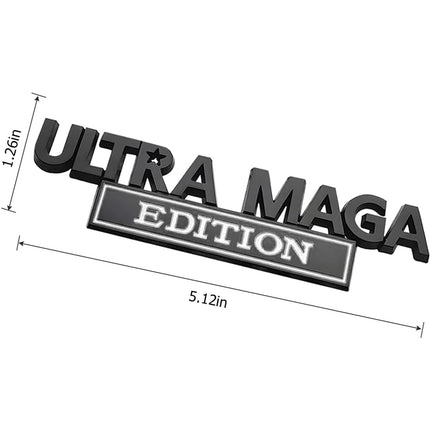 2pcs Ultra MAGA Edition Emblems, Emblem 3D Badge Decal Car Truck SUV,Refrigerator Sticker,Window Display Stickers,Bicycles, Laptops, Fridges