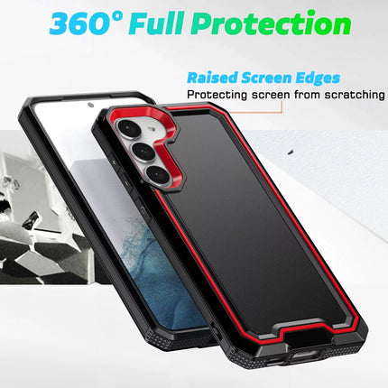 for Samsung Galaxy S23 Phone Case, Dual Layer Shockproof Rugged Hybrid Drop Protector Cover for Galaxy S23 (Black)