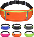 Fanny Pack Running Belt for Men Women, Waterproof Waist Pack, Runners Belt for Hiking Fitness Travel Adjustable Running Pouch Phone Holder Accessories for Iphone Samsung