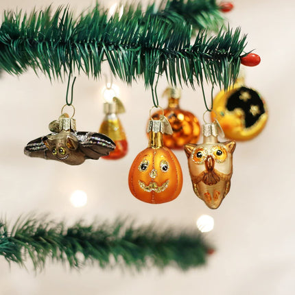 Ornaments: Halloween Decorations Glass Blown Ornaments for Christmas Tree, Miniature Halloween