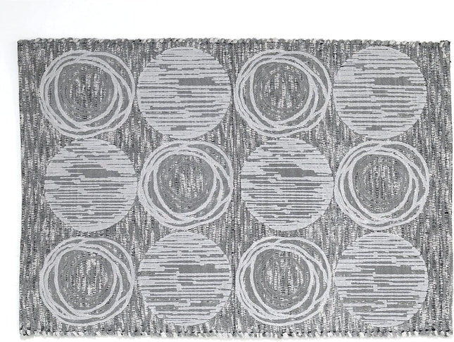 Galaxy Cotton Tufted Bath Rug, 20" X 30", Silver