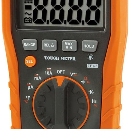 MM600 Multimeter, Digital Auto-Ranging, AC/DC Voltage and Current, Temperature, Frequency, Continuity, More, 1000V