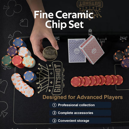 Poker Chips Set - 10 Gram 300Pcs Poker Chips with Premium Case