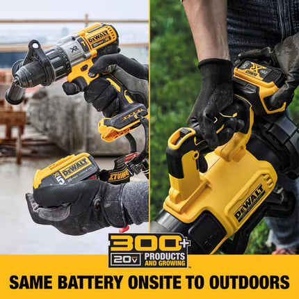 20V MAX XR Hammer Drill and ATOMIC Impact Driver 2 Tool Cordless Combo Kit and Handheld Blower W/(2) 4Ah Batteries