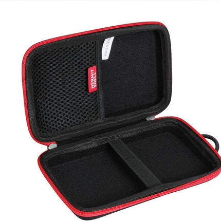 Hard Travel Case for Ekrist/Lanluk Portable Charger Power Bank 25800Mah (Black + Red Zipper)