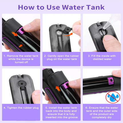 Steam Straighteners For Hair, Professional Salon Titanium Vapor Straightening Irons, High-end Salon Water Light Steam Flat Iron 24 Hour Anti-frizz Make Hair Smooth And Adds Shine