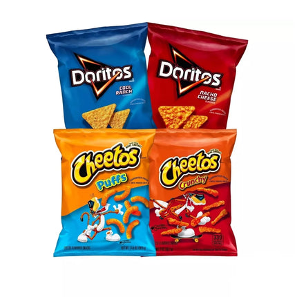 Doritos and Cheetos Mix Snacks Variety Pack 30 Count