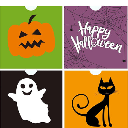 72 Pack Halloween Bags Bulk for Halloween Goodie Bags, Halloween Candy Bags, Halloween Treat Bags, Halloween Trick or Treat Bags, Halloween Party Favors Bags, Halloween Goody Bags