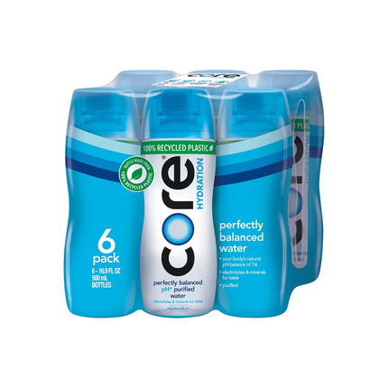 CORE Hydration Perfectly Balanced Drinking Water, 0.5 L Bottles, 6 Count