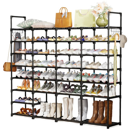 58 Pairs Large Shoe Rack Shoe Shelf Boots Shoe Organizer